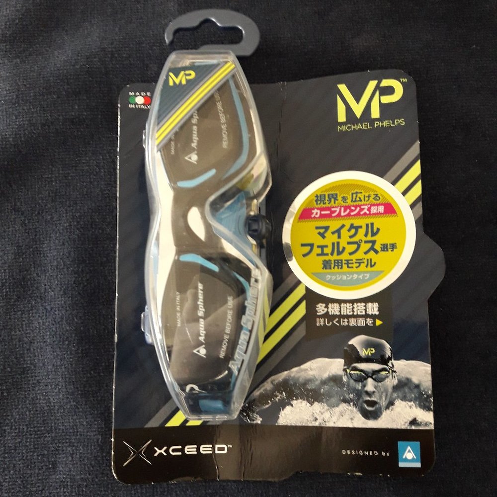 MP Michael Phelps XCEED Swimming Goggle Lens Color Black and Blue